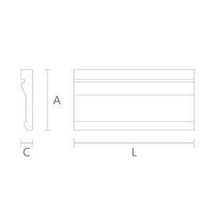 Architectural wood door and window moulding